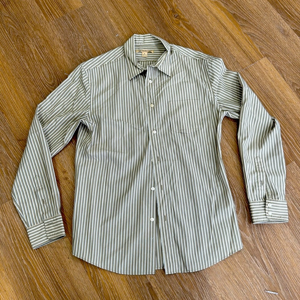 John varvatos striped button down size m